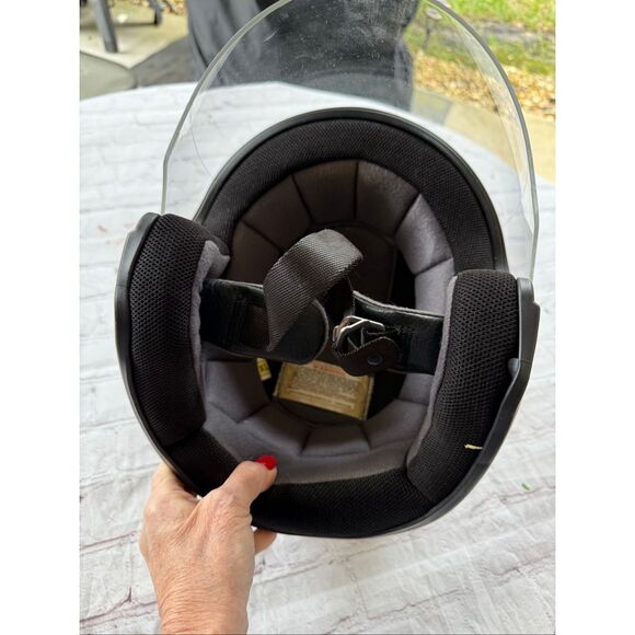 HJC Size XL Full Face Motorcycle Riding Helmet Silver Modular Power Sport Cl-33 - Picture 8 of 12